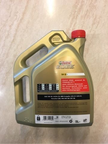 Aceite Castrol 5w30 Edge LL TITANIUM 5 litros