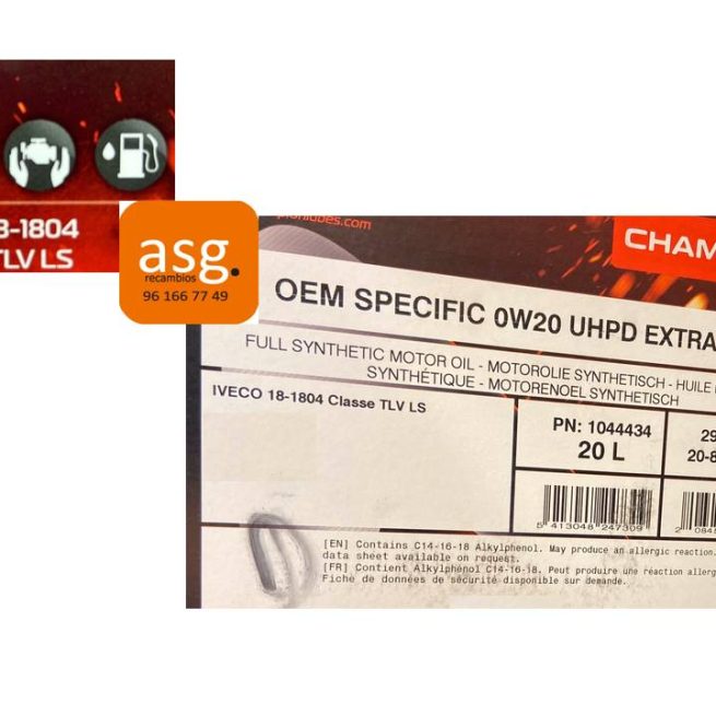 5L 0W20 ACEITE MOTOR UHPD EXTRA FE IVECO