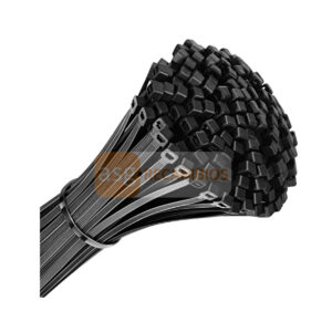 ABRAZADERAS NEGRAS 3.6X300MM BRADAS