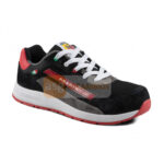 ZAPATO ABARTH SUEDE NEGRO-ROJO