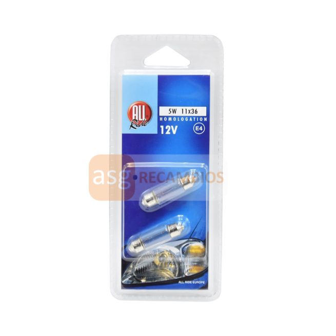ALL RIDE 5W 10x36 12V BOMBILLA