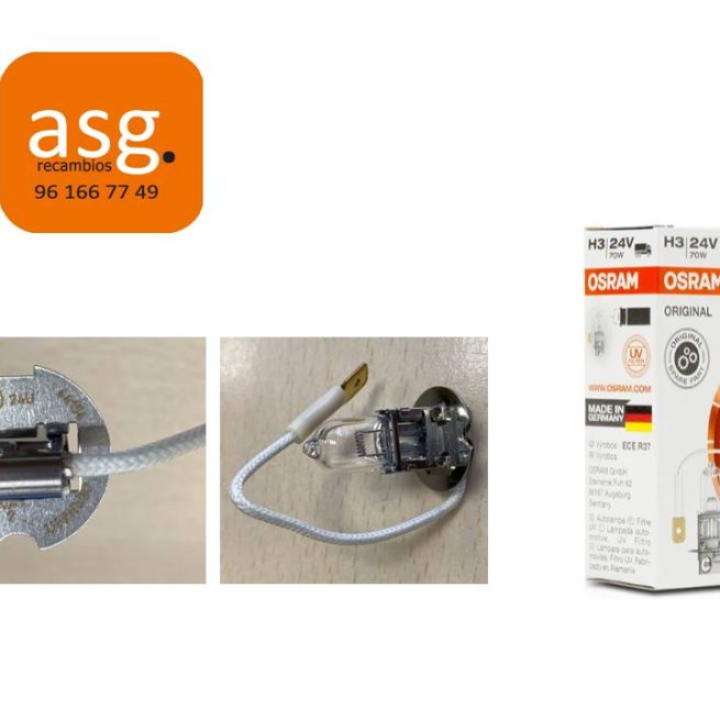 BOMBILLA FARO OSRAM H3 24V 70W PK22S
