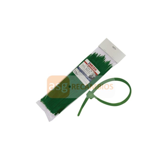BRIDA NYLON VERDE 200X3,6MM BRIXO