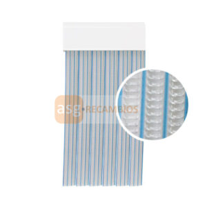 CORTINA PUERTA CRISTAL AZUL