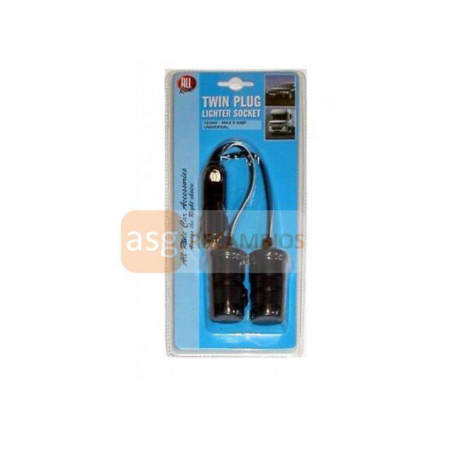 ENCHUFE 2 SALIDAS 12/24V