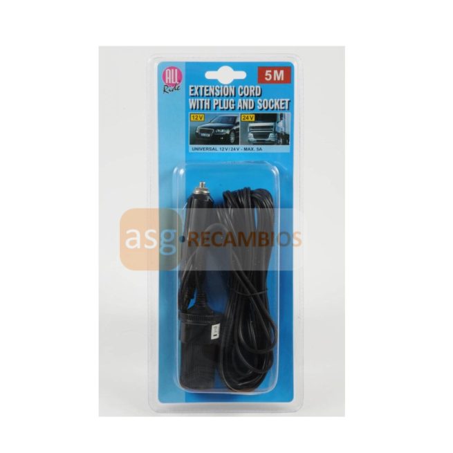 EXTENSIÓN ENCHUFE 12/24V 5A