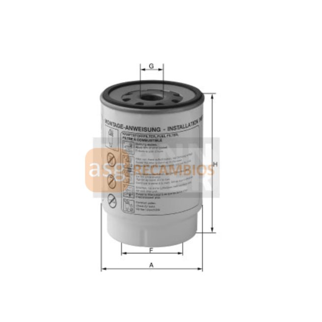 FILTRO COMBUSTIBLE PL 270/1 x