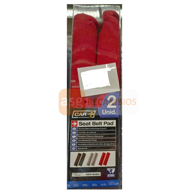 ALMOHADILLAS CINTURÓN ROJO CAR+