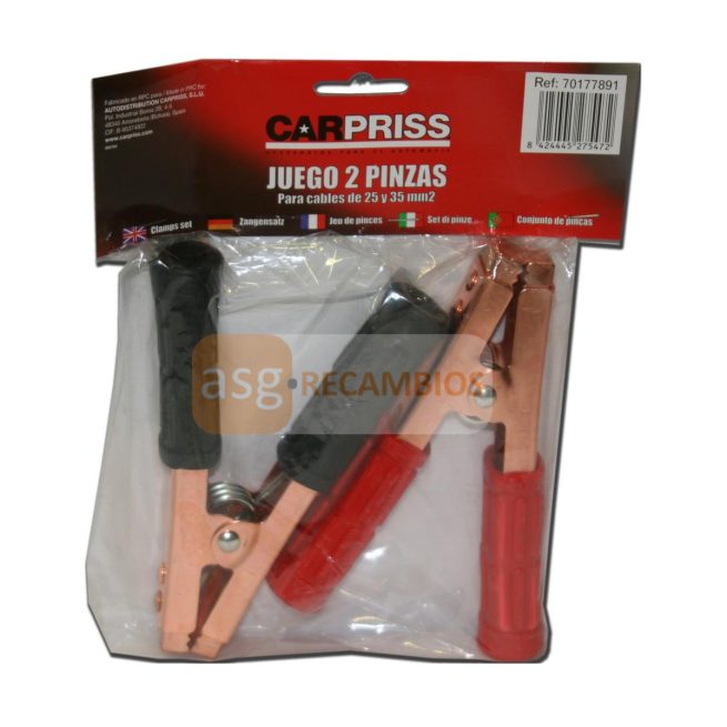 JUEGO DOS PINZAS CARPRISS