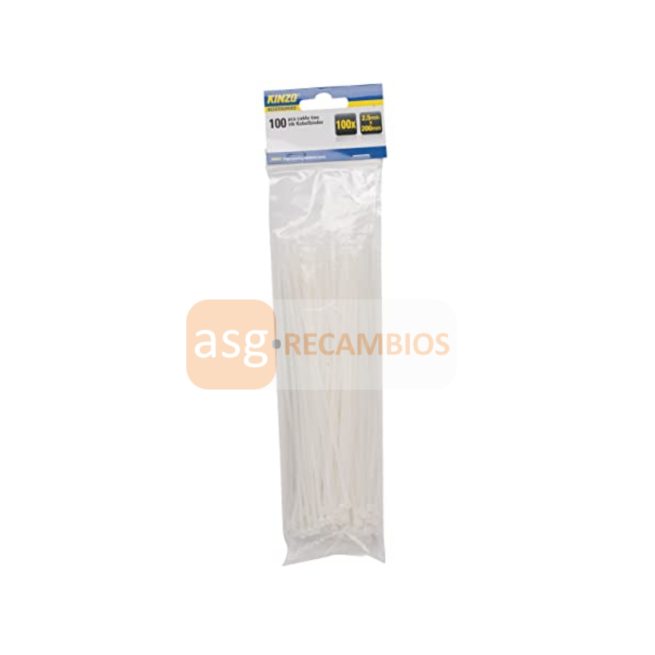 ABRAZADERAS BLANCAS 4.8X400MM