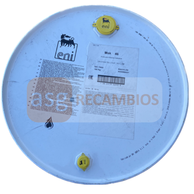 BIDON 200L ENI MSK HLP 46 / 68 HIDRAULICO