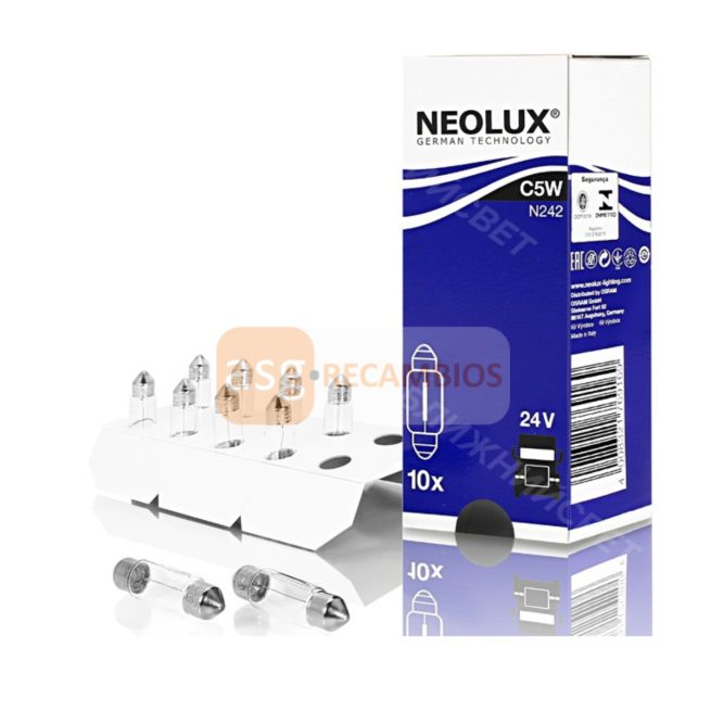 NEOLUX C5W N242 PACK 10 BOMBILLAS