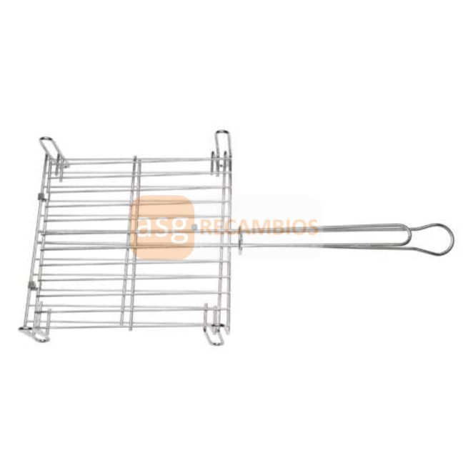 PARRILLA DOBLE CON PIES 25x25 CM