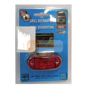 PILOTO DECO FRONTAL 24V 2LED RED