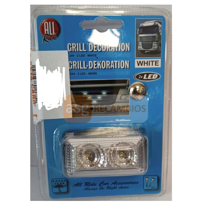 PILOTO DECO FRONTAL 2LED WHITE