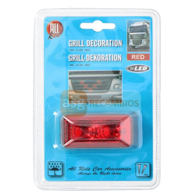 PILOTO DECO FRONTAL 2LED RED