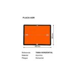 PLACA ADR MATERIAS PELIGROSAS PLEGABLE