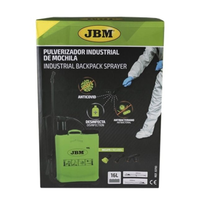 SULFATADORA PULVERIZADORA MOCHILA 16L JBM