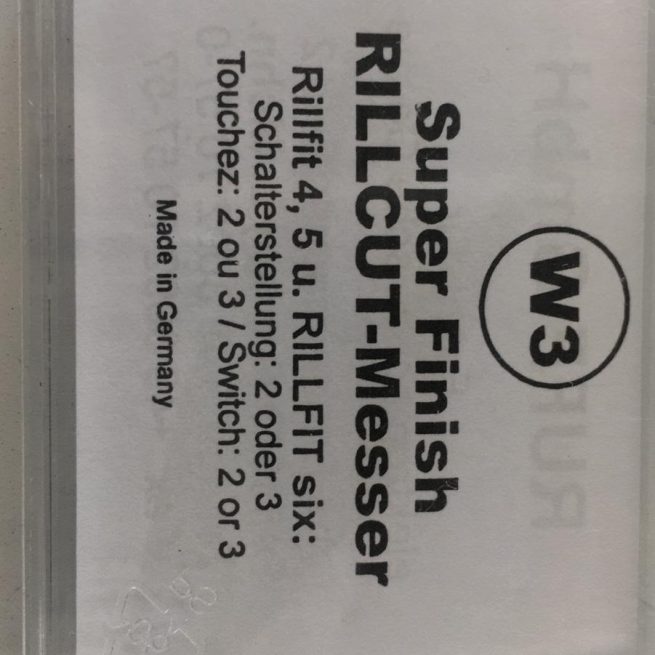 Recambio cuchilla rayadora W3
