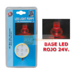 BASE POPPY LED 12-24V RED