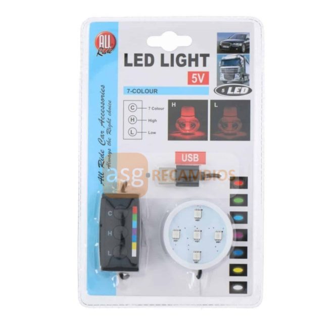 BASE TURBO 5 LED RED LIGHT
