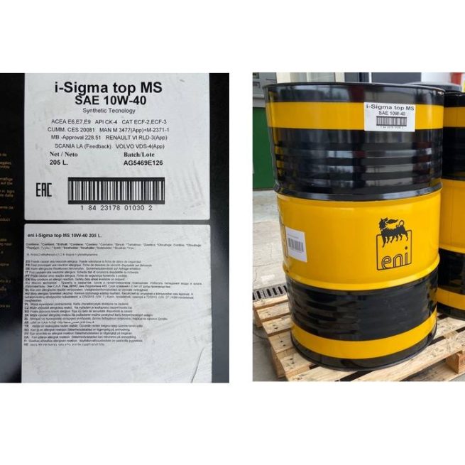 BIDON 205L ENI I-SIGMA TOP MS 10W-40