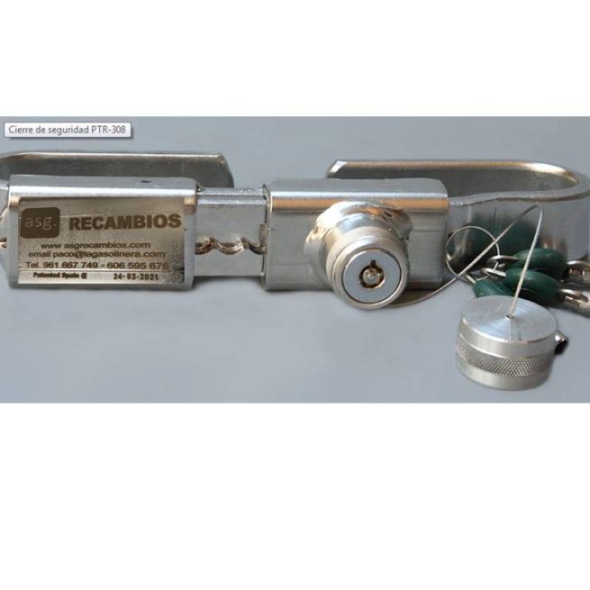 Cierre seguridad camión frigorífico PTR-308 inoxidable