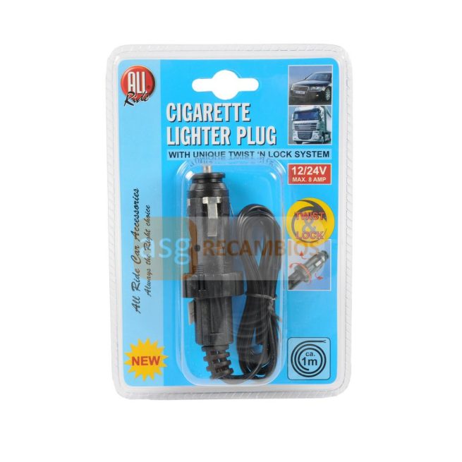 ENCHUFE MECHERO 12/24V 1M ALL RIDE