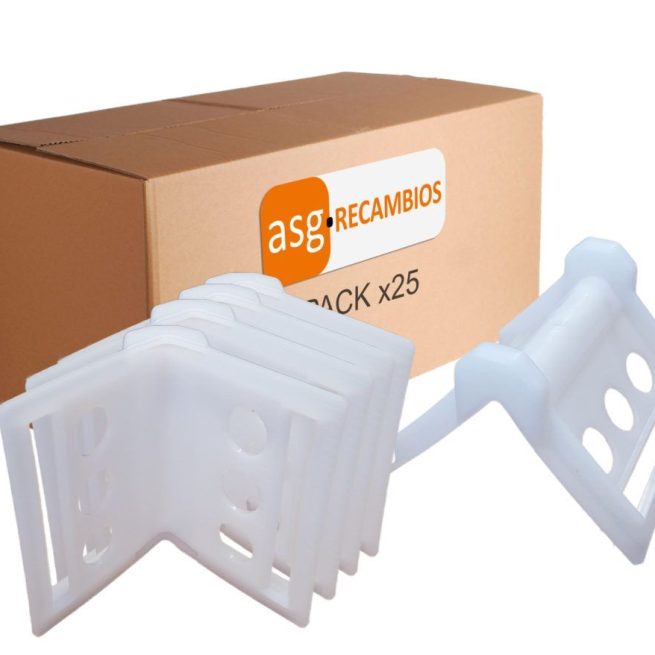 CANTONERA PLASTICO BLANCA DE PROTECCIÓN PACK 25uds