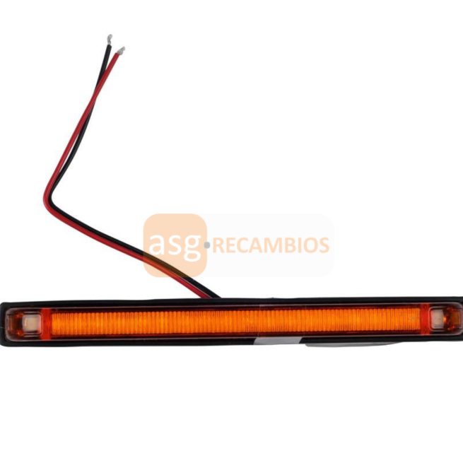 PILOTO RECT NARANJA 18 LED