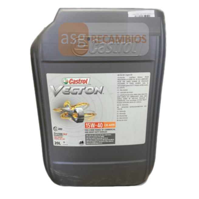 20L ACEITE 15W40 CASTROL E9