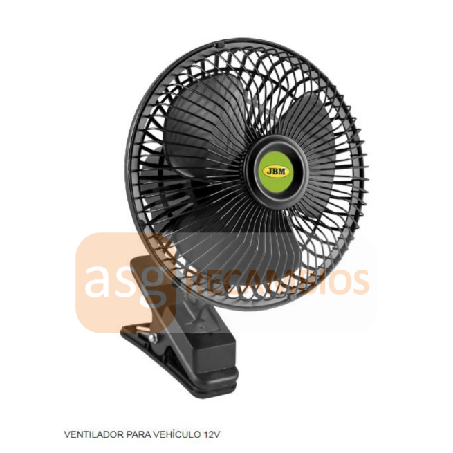 VENTILADOR 12V OSCILANTE CON PINZA