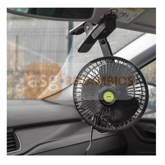 VENTILADOR 12V OSCILANTE CON PINZA