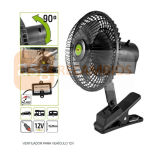 VENTILADOR 12V OSCILANTE CON PINZA