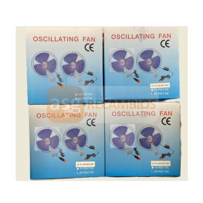 VENTILADOR 24V OSCILANTE CON PINZA