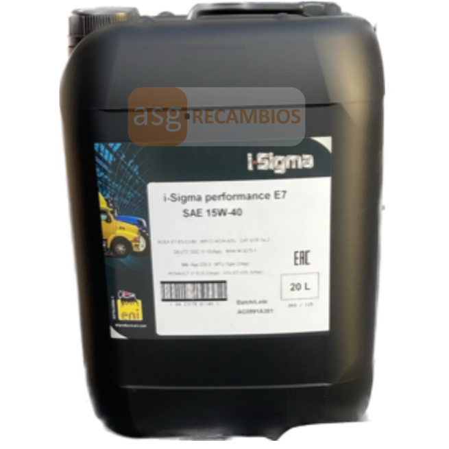 ACEITE MOTOR ENI PERFORMANCE E7 15W40 20L
