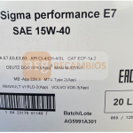 ACEITE MOTOR ENI PERFORMANCE E7 15W40 20L