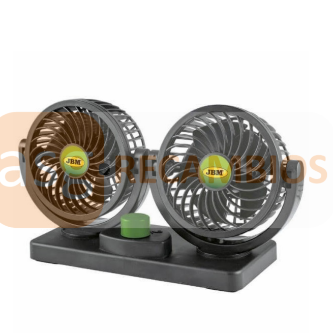 VENTILADOR DE COCHE DOBLE 4"" - 12V