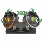 VENTILADOR DE COCHE DOBLE 4"" - 12V
